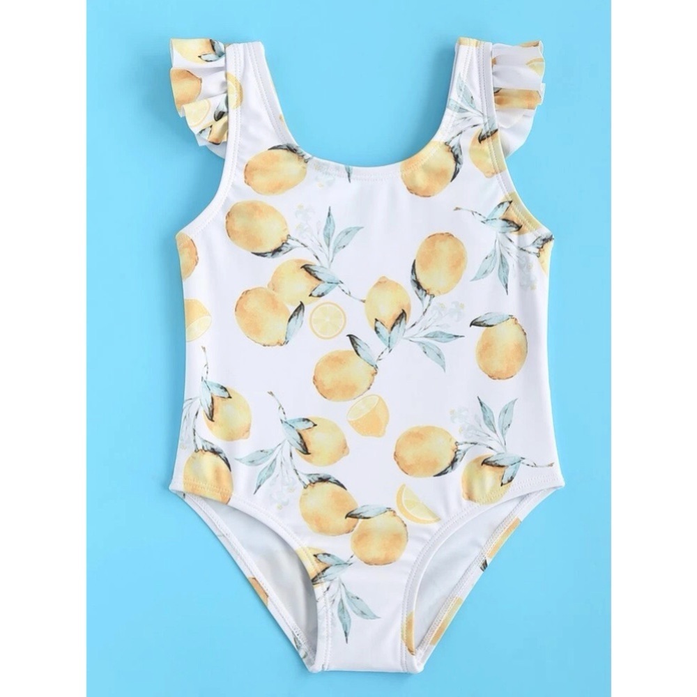 12-24M | New baby girl lemon swimsuit